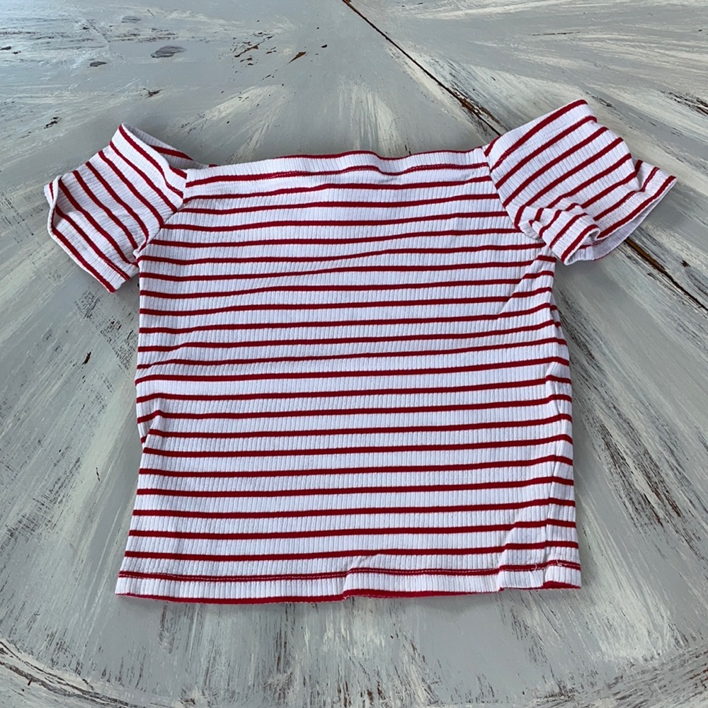 Striped crop top